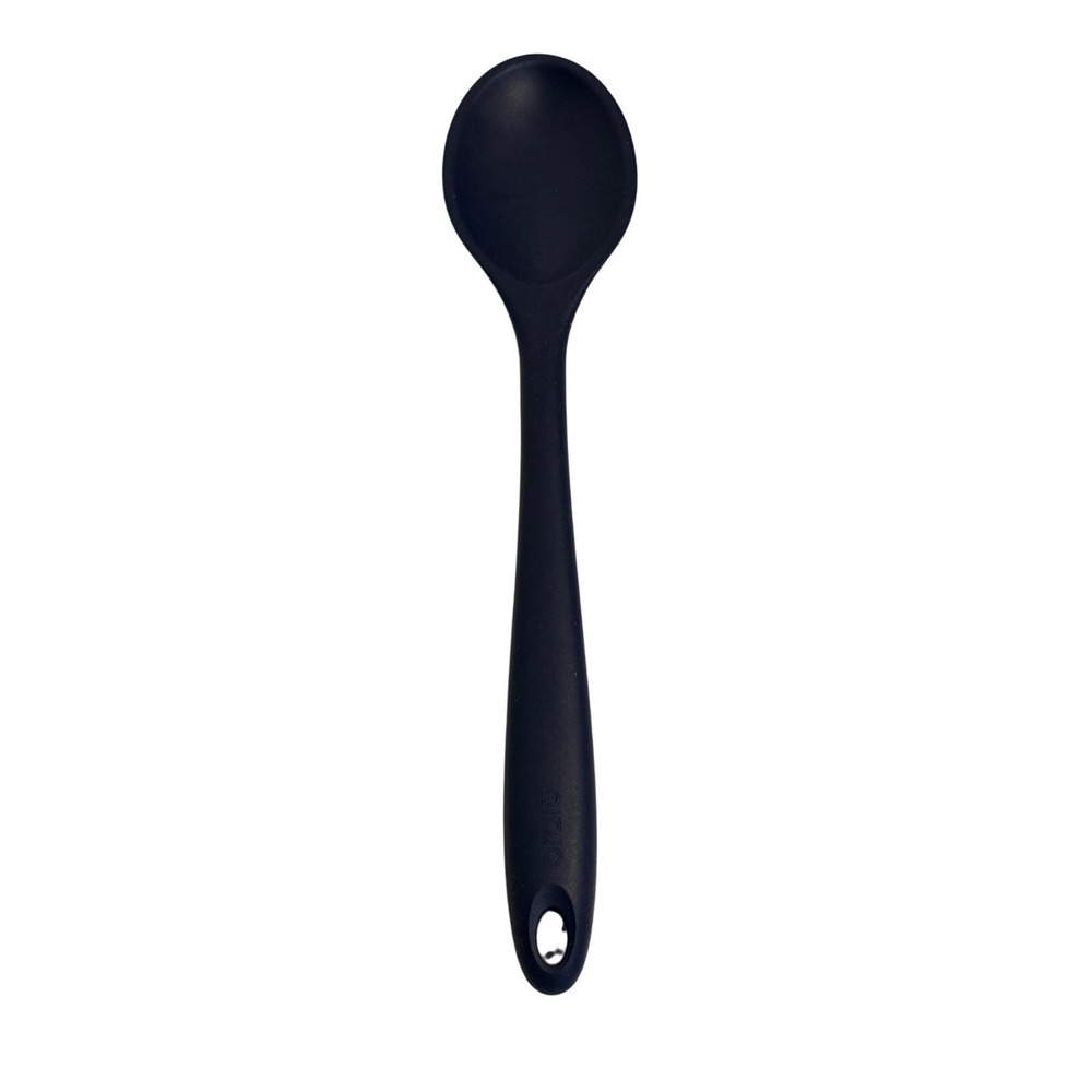 Black Silicone‎ Mixing Spoon Heat Resistant Kitchenware Cooking Tool Utensil